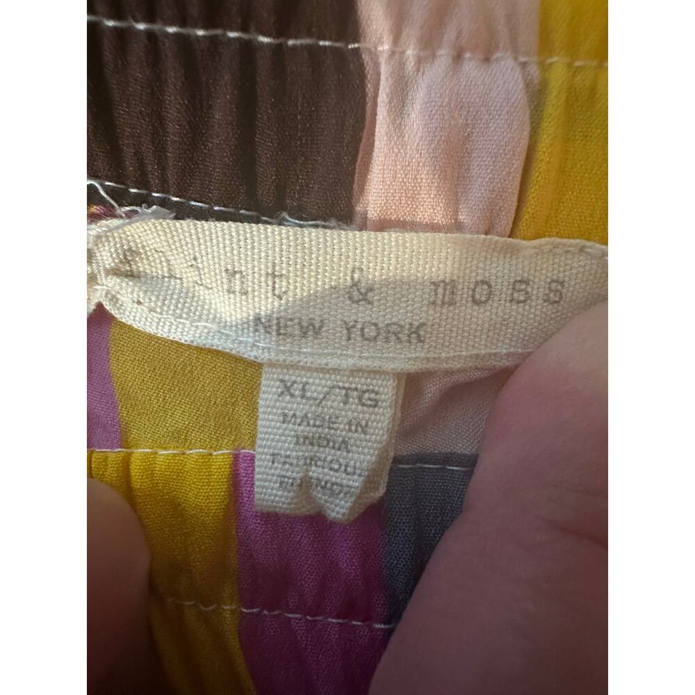 Flint & Moss Flowy Striped Maxi Skirt Multicolor Size XL Boho Vibrant Summer - Picture 5 of 8